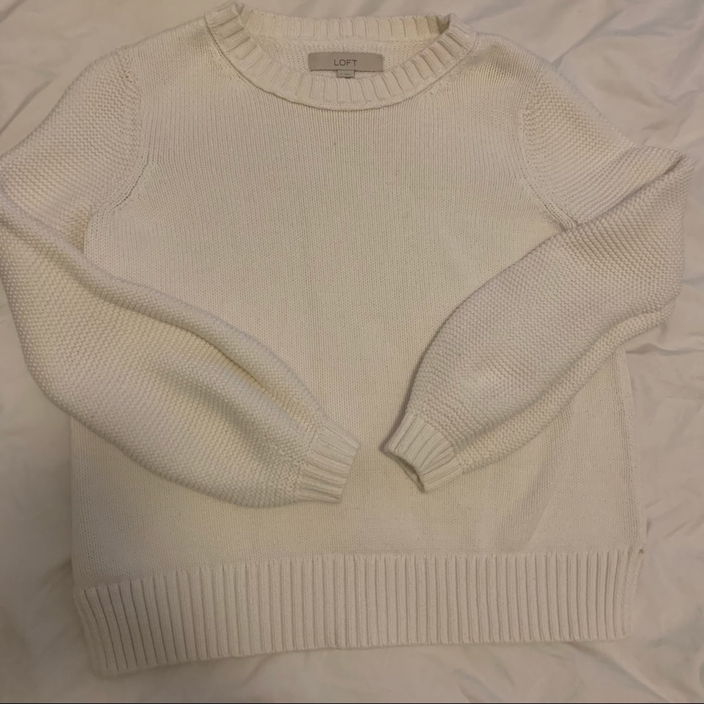 LOFT puff sleeve sweater